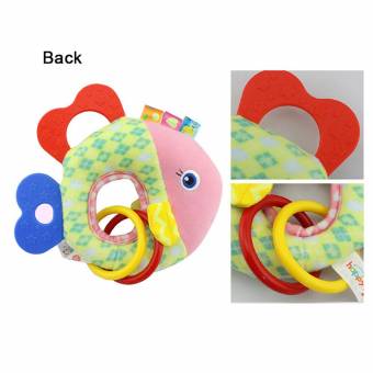 Newin Star Peluche Juguetes，Felpa Juquete con Mordedor Calmante Anillo de Goma Natural Seguro Sin-BPA Mordedor para bebés recién nacido (pez). Envíos a Almería