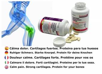 NATURAL BIO Colágeno hidrolizado Magnesio Calcio Vitamina C y D. Colágeno marino hidrolizado con magnesio. Suplementos vitamínicos para tus huesos, dolor en articulaciones.. Envíos a Asturias