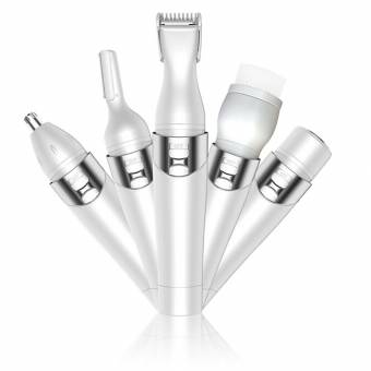 Recortadora Eléctrica Damas, Kapmore 5 en 1 Electric Razor Ladies Nose Trimmer Mujeres Razor Bikini Trimmer Cepillo facial con Rechargale USB de Carga para el pelo del oído nariz ceja Body Facial H