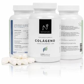 Colágeno hidrolizado. Colágeno con ácido hialurónico + Vitamina C + Zinc. Nº1 en Colágeno. Piel sana, articulaciones fuertes. 100 cápsulas con ingredientes de máxima pureza y efectividad.. En