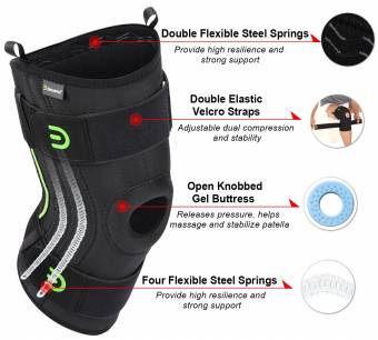 DISUPPO Rodillera Rotuliana Deportiva, Para ACL, PCL, Artritis, Jumpers Knee, Meniscus Tear, lesiones, Recuperación para Hombres y Mujeres. Envíos a Barcelona