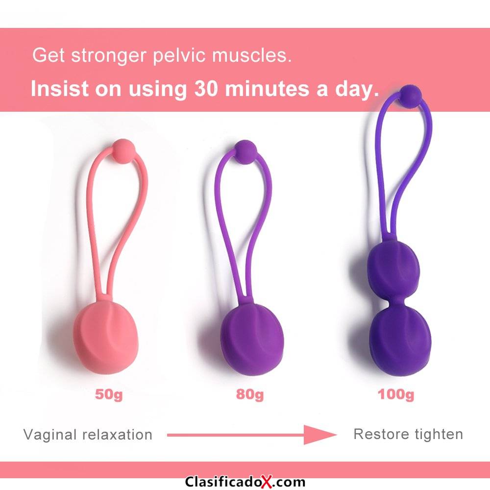 Kegel Bolas Chinas de Silicona Médica Bolas de Masaje Bolas para Relajar y Masajear Mujer Kit de Masaje Masajeador de la Salud Kegel Ejercitador Vibrador Bolas para Mujer 3 Bolas de Pelepas. Envíos