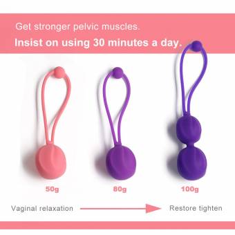 Kegel Bolas Chinas de Silicona Médica Bolas de Masaje Bolas para Relajar y Masajear Mujer Kit de Masaje Masajeador de la Salud Kegel Ejercitador Vibrador Bolas para Mujer 3 Bolas de Pelepas. Envíos