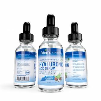 Ácido Hialurónico Serum - 30ml - Es el mejor anti-edad hidratante para el cutis. Ayuda a reducir las arrugas faciales. Contiene Vitamina C, Retinol y Vitamina E. Protección antioxidante que facili