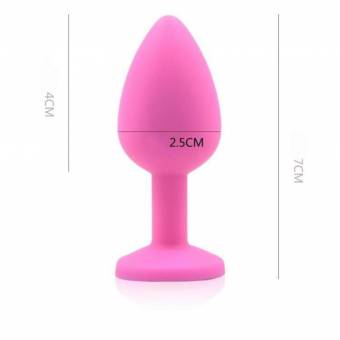 LHWY-Plug Anales Plug Anales Silicona Mujer Cristal PequeñO Plug Anales Principiante Consolador Juguete Sexual Hombre Y Mujer (Rosa). Envíos a Segovia