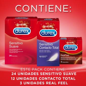 Durex Pack Sensitivos. Envíos a Granada