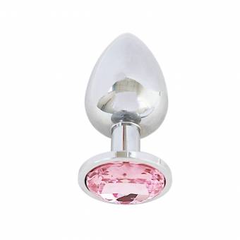 iEFiEL Plug Anal para Hombre Mujer Tapón Anal de Acero Inoxidable con Diamante Artificial Confortable 3 Colores 3 Tallas Confortable Rosa S. Envíos a Ciudad Real