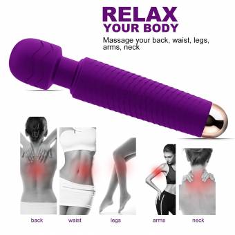 YICO Inalámbrico Masajeador,Magic Wand Massager Portátil Varita Masaje Eléctrico Manos Inalámbrico Con 25 Patrones De Vibración Silencioso para Mujer pareja. Envíos a Girona