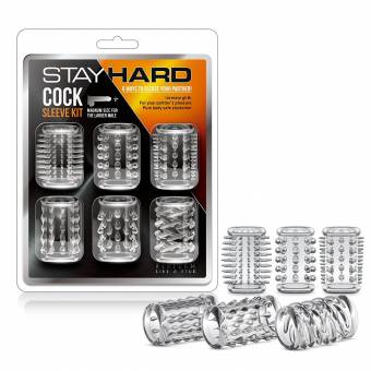6 Stretchy Textured Cock Sleeve Kit - Delay Ejaculation - Male Enhancement - Sex Toy for Men. Envíos a Barcelona