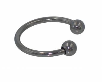 Saphira sextoys. Cock ring. Bondage BDSM. Diámetro 30mm. Metal. Tamaño de bola 10mm. Grosor del anillo 3mm. Anillo del pene. Envíos a Palencia