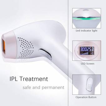 Depiladora de Luz Pulsada Sistema IPL para Cuerpo y Zona del Bikini Depiladora de 500,000 Pulsaciones para el Retiro del Pelo Permanente con Sensor de Piel para Hogar y Viaje, para Mujer y Hombre. En