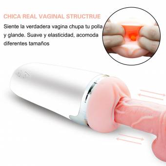 ZAMO Donna Masturbádor Masculino Electrico para Hombre de 3D,Vagina Automatica de Silicona Médica con Diseño Ergonómico,Juguete Oral Suave y Impermeable con 10 Modos. Envíos a León