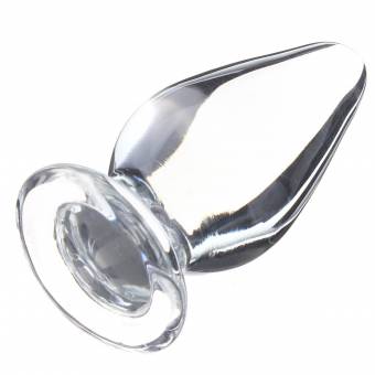 SODIAL(R) 4.5*10cm Plug Anal grande de vidrio frio muy estimulante para G-spot Punto-G Massager de la prostata Homosexual Guy Unisex Juguete erotico sexual para hombre mujer. Envíos a Murcia
