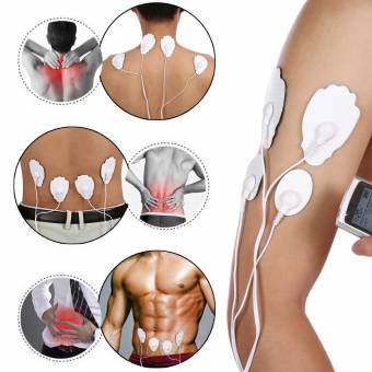Masajeador y estimulador de pulsos TENS para el alivio del dolor con 16 modos, 8 electrodos y para el manejo tratamiento del dolor (espalda, cuello, hombros, estrés en piernas y dolor ciático). Env
