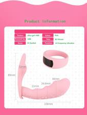 Masajeador de vibrador eléctrico inalámbrico para hombres y Ms, Consolador de control de muñequera remoto de motor dual - Estimulador de punto G de vagina y clítoris - Ideal para aliviar el estr?