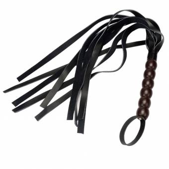 VOVOV Suede Genuine Leather Hand Floggers for Sex Whips Couples Role Play Kit (Black). Envíos a Palencia