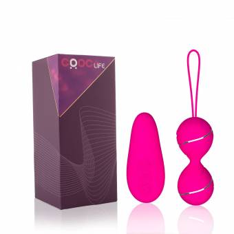 CRDC Life Bolas de Geisha Vaginal y Anal, Bolas Geisha Vibradoras de Lujo,Huevo Vibrador Sin Cable Silencioso a Control Remoto,Rodillo para Masaje,Estimulador de los Músculos Pélvicos,Color Rosado.