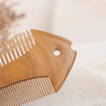 Peine Peine de Madera de sándalo con Peine de Barba de Madera Peine de Peinado. Envíos a Madrid