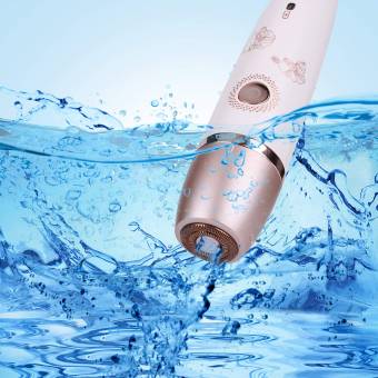 RSCW-2018 Afeitadora eléctrica facial para mujer, Depiladora femenina perfecto sin dolor, Máquina de afeitar portátil, Impermeable. Envíos a Ávila