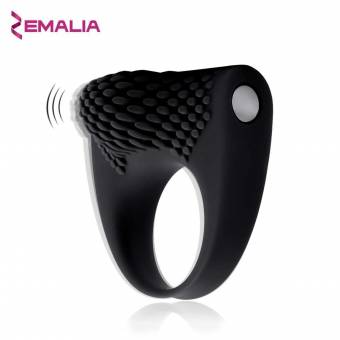 ZEMALIA Armour Anillo Vibrador del Pene, Estimulador del Clítoris para Mujer, Masajeador de Silocona, Juguetes Sexuales Para Prolongar Placer Sexual (Negro). Envíos a Madrid