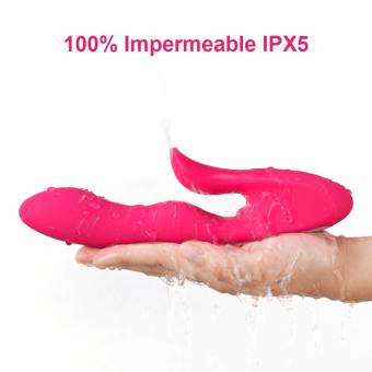LEVETT Vibrador Masajeador de Silicona Impermeable IPX5 con 14 Velocidad y 3 Motores para Estimulación Completa del Cuerpo. Envíos a Huelva
