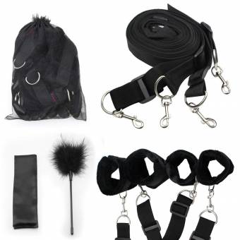 Bondage esclavitud, Paloqueth restricciones de cama con máscara para los ojos (negro). Envíos a Santa Cruz de Tenerife