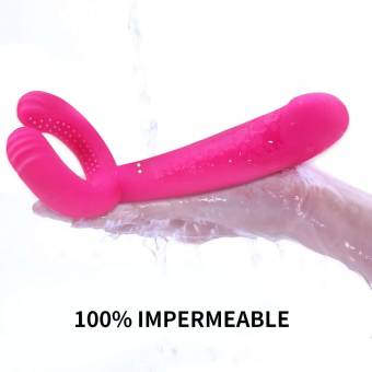 LEVETT Silencioso Vibradores Doble de Silicona para Estimulación del Clítoris Punto G Próstata y Anal Plug con 8 Frecuencias de Vibración. Envíos a Burgos