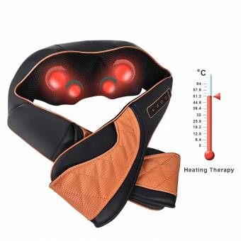 Masajeador Inalámbrico de Cuello y Hombros con Calor, Shiatsu Masajeador de Espalda con Batería Recargable & Tejido Profundo y Amasamiento 3D Uso en Viajes Hogar y Oficina para Todo el Cuerpo, Incl