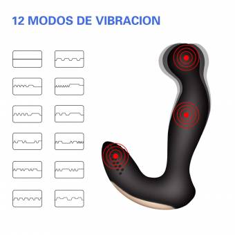 Zamo Lulu Plug Anal Vibrador de Calentamiento de Silicona Médica para Hombre para Mujer,Masajeador Impermeable para Relajar el Cuerpo con Control Remoto Inalámbrico de Carga con 12 Modos. Envíos a