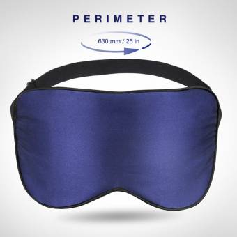 PLEMO Antifaz con Gel de Seda Compresa Frío- Calor Bloquea la Luz Perfecto para Antifatiga y Antiojeras 2 in 1, Azul Oscuro, EM-488. Envíos a València
