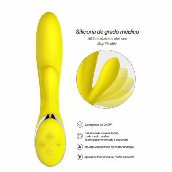 Vibrador Amarillo,Masajeador para Relajación de Su Cuerpo. Envíos a Ciudad Real