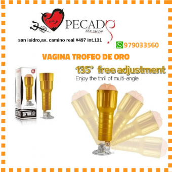 masturbador trofeo de oro lo mejor en masturbadores sexshop pecados cel:979033560