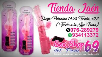 Vibrador Rabbit Rosa, de Silicona tipo Jelly, Dos Potentes Motores Vibratorios