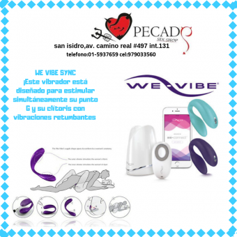 WE vibe SYNC plus estimulador clitorial encuentra el maximo placer sexshop san isidro tel:01-5937659