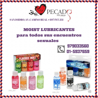 MOIST lubricante mejor lubricación sexshop pecados cel:979033560