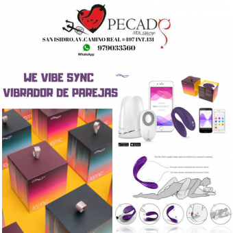 we vibe sync vibrador con estimulador clitorial y app a celular sexshop pecados cel:979033560