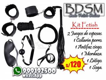 Kit 7 Piezas Sado Bondage Fetish Bdsm Perú / Sexshop Miraflores