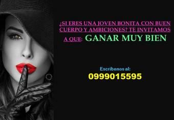 ¿SI ERES GUAPA, JOVEN Y TIENES BUEN CUERPO? TE ESTAMOS BUSCANDO…