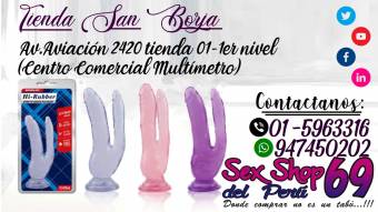 Dildos Dobles, Silicona Jelly, Colores Mixtos en San Borja