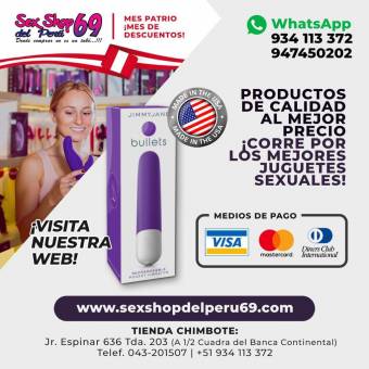 Balas Vibradoras Recargables, Multispeed, Waterproof Sex Shop del Perú