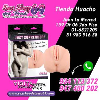 Masturbador Just Surrender Anal Vaginal Sex Shop del Perú