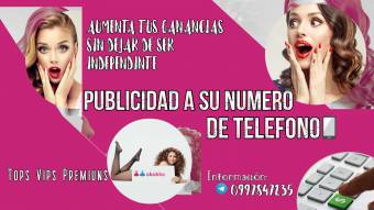 publicidad con tops por mas 25 para damas de compañia