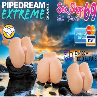 Glúteos de Silicona, Doble orificio para pentrar, Silicona suave, Realista