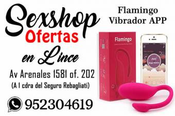Flamingo Vibrador con APP manejo con celular - Sexshop Ofertas en Lince 952304619