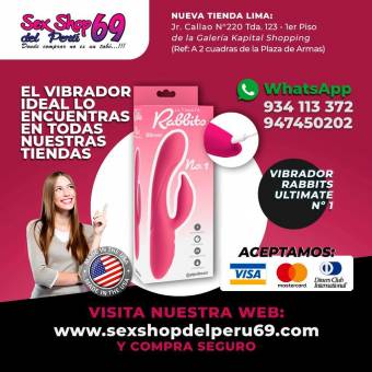 Vibradores Rabbit Texturizados, Recargables en Sex Shop Del Perú
