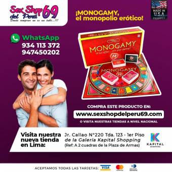 Monogamy Juego de Mesa Para Parejas en Cercado de Lima