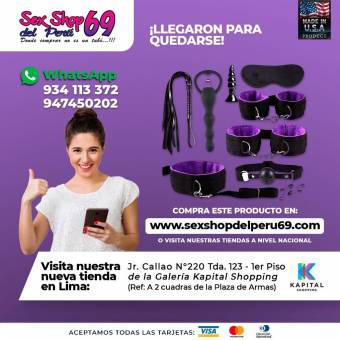 Exploración, Bondage, Sadismo, Mordazas, Esposas... Sex Shop del Perú