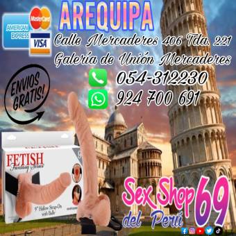 Sex Shop Prótesis Huecas Con Arnés en Arequipa