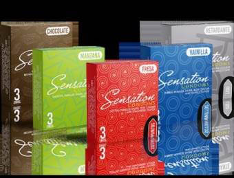 PRESERVATIVO SENSATION SABOR Y AROMA UNA MEJOR EXPERIENCIA
