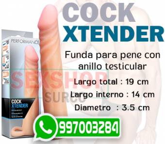 SEXSHOP / SURCO / FUNDA PARA PENE CON ANILLO TESTICULAR